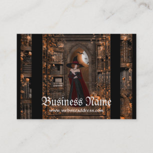 Witch in the Night Fantasy Business Cards