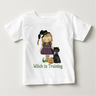 Witch in Training Halloween Toddler's Long Sleeve Baby T-Shirt