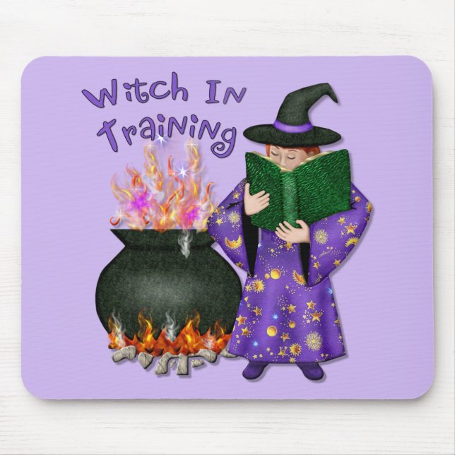 Witch in Training Mouse Pad (Front)
