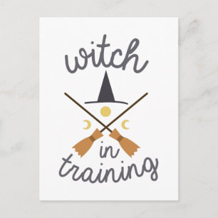 Witch in Training Postcard