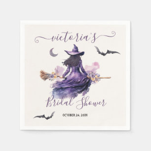 Witch is getting Hitched Halloween Bridal Shower Napkin