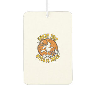 Witch Is Taken Halloween Pumpkins Cat_1 Car Air Freshener