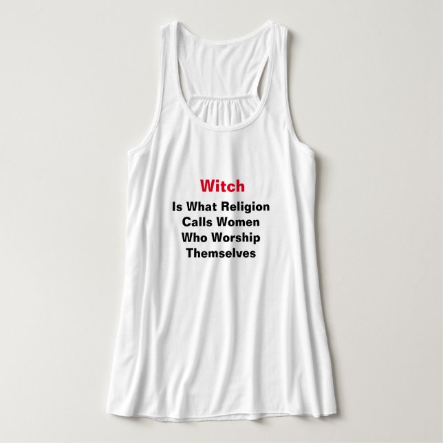 Witch Is What Religion Singlet (Design Front)