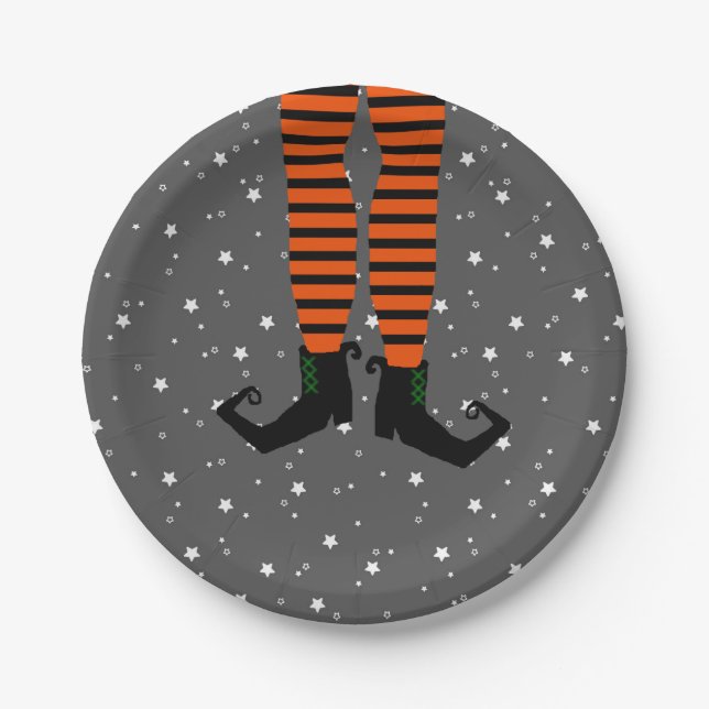 Witch Leg Paper Plates (Front)