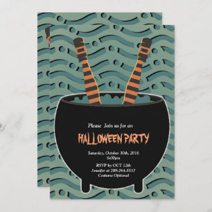 witch legs Halloween Invitation