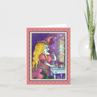 WITCH LIPSTICK, PERFUME & NAIL POLISH, FUNNY Blank