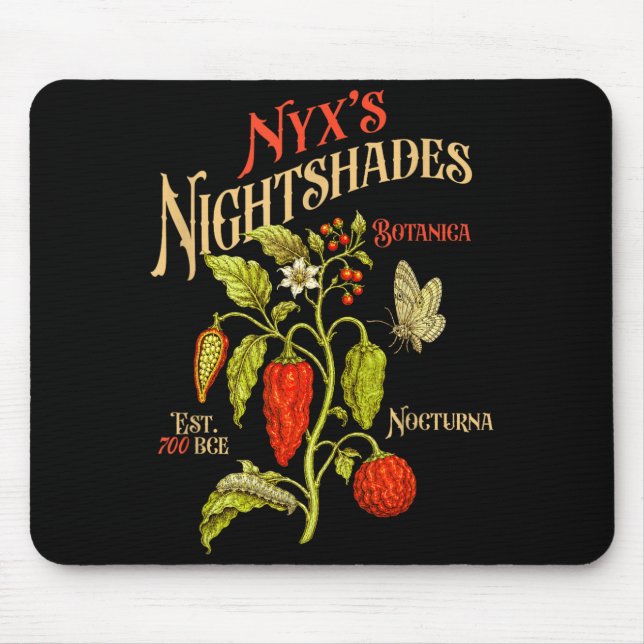 Witch Lover Witchy Wicca Witchy Dark Academia Mouse Pad (Front)