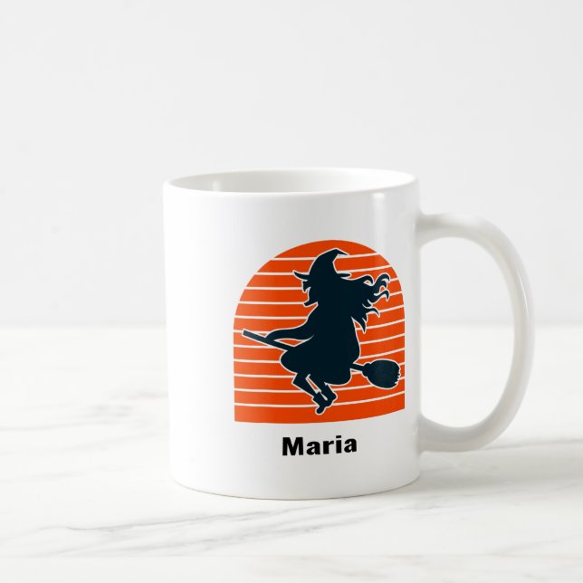 Witch Maria Halloween Personalised  Coffee Mug (Right)