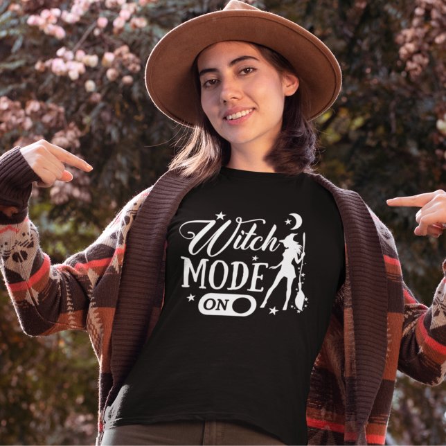 Witch Mode On, Fun Gift for her Halloween T-Shirt (Creator Uploaded)