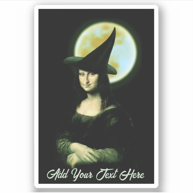  Witch Mona Lisa Halloween (Front)