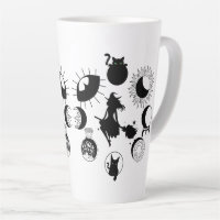 Witch moon phase large latte mug, coffee, goth