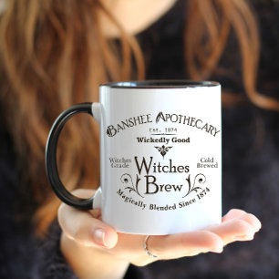 Witch Mug, Witchy Mug, Witches Brew Halloween Mug