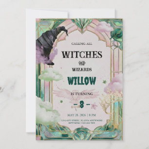 Witch Musical Birthday Invitation Magical Canva