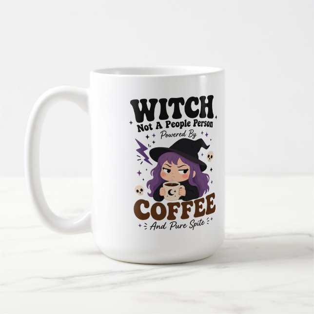 Witch Not A People Person Coffee Spite Large Mug (Left)