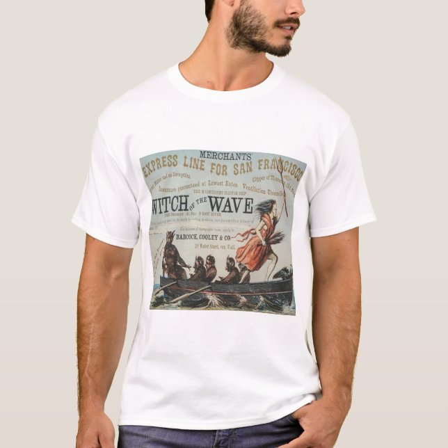 Witch of the wave Clipper Sailing ship T-Shirt (Front)