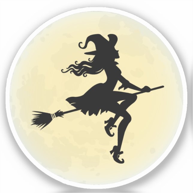 Witch on a broom (Front)