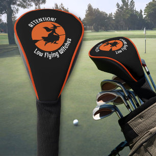 Witch on Broom Golf Head Cover