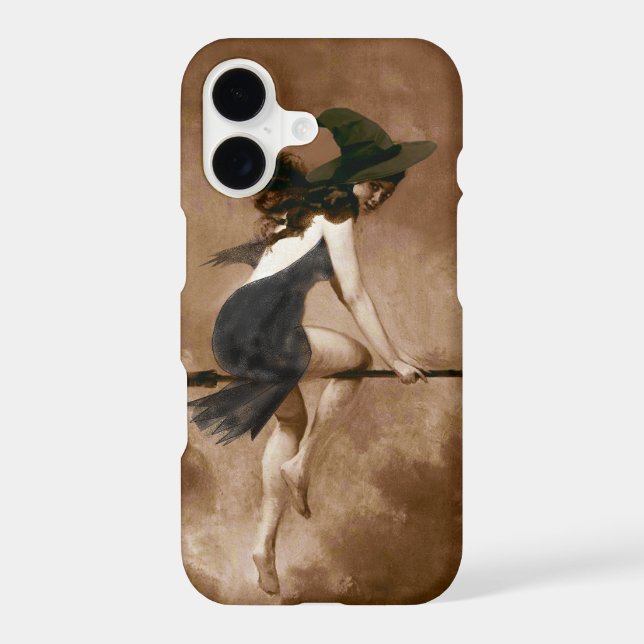 Witch on Broom Iphone case (Back)