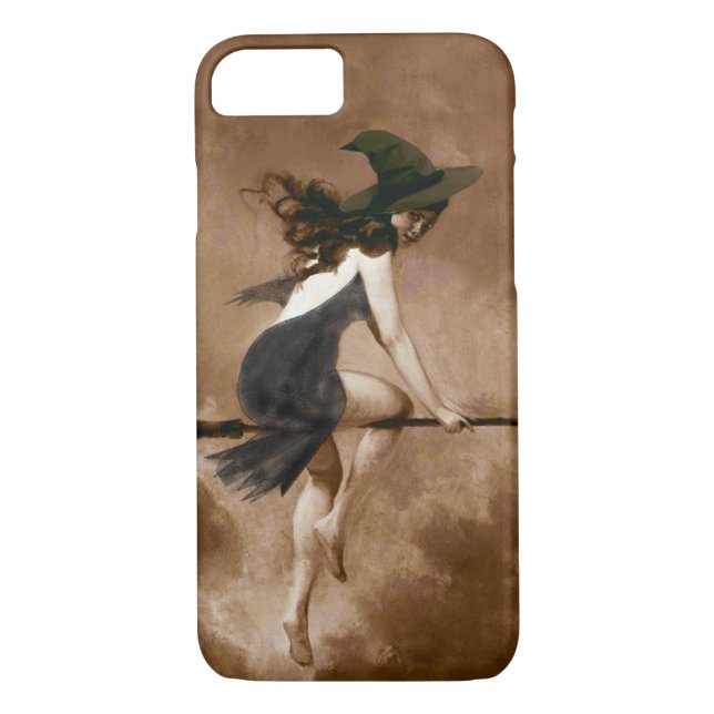 Witch on Broom Iphone case (Back)