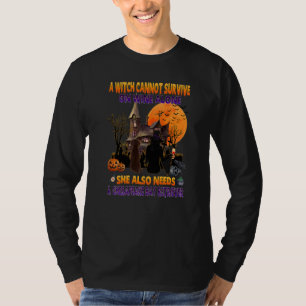 Witch On Wine She A Chesapeake Bay Retriever Hallo T-Shirt