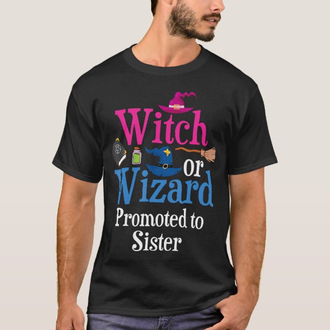 Witch Or Wizard Promoted To Sister Loves You Gende T-Shirt (Front)