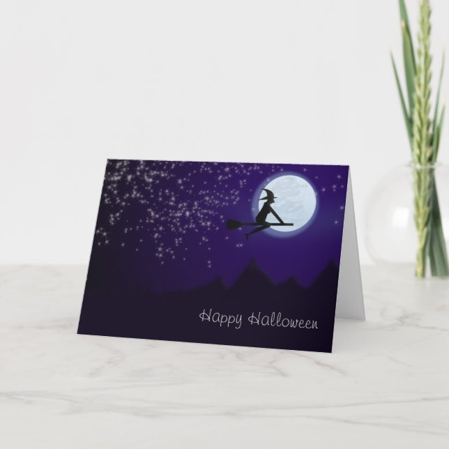 Witch Over the Mountains Card (Front)