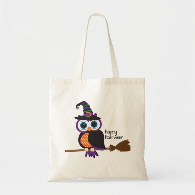 Witch Owl Tote Bag (Front)