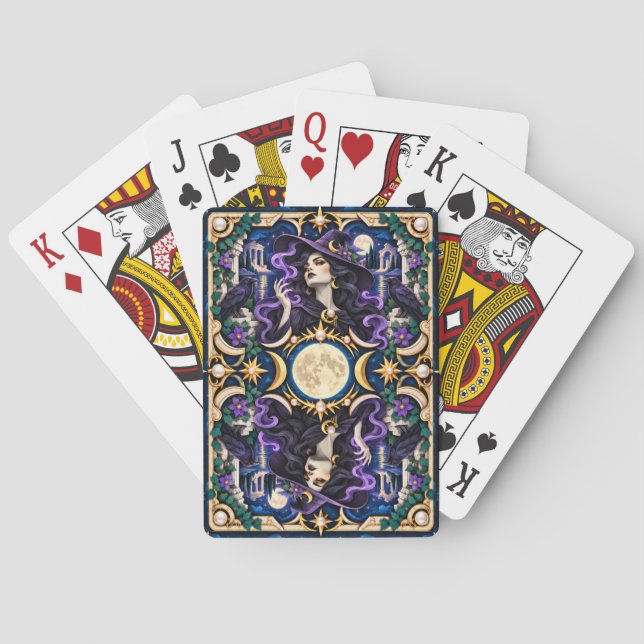 Witch, Paper Cut Monster Playing Cards (Back)