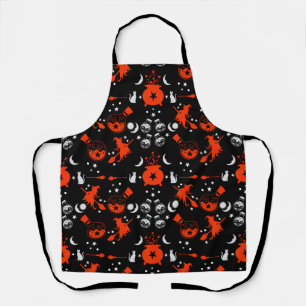 Witch Party Night Gift Decor Apron
