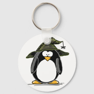 Witch Penguin Key Ring