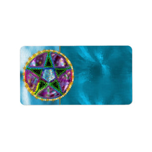 Witch Pentagram Label