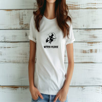 Witch Please Black and White Womens Halloween