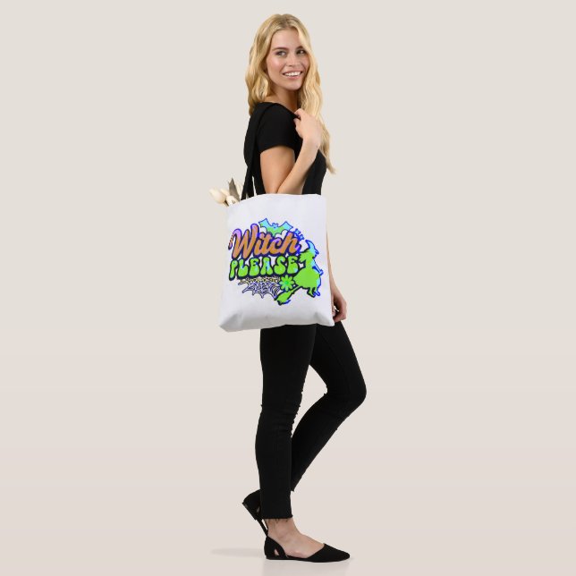WITCH PLEASE  funny  halloween  Tote Bag (On Model)