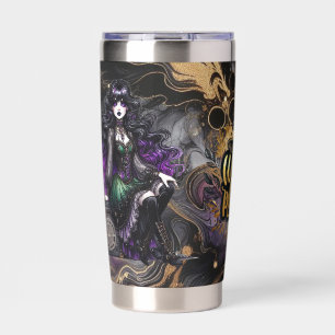 Witch Please! Gothic Pagan Witch Halloween Fantasy Insulated Tumbler
