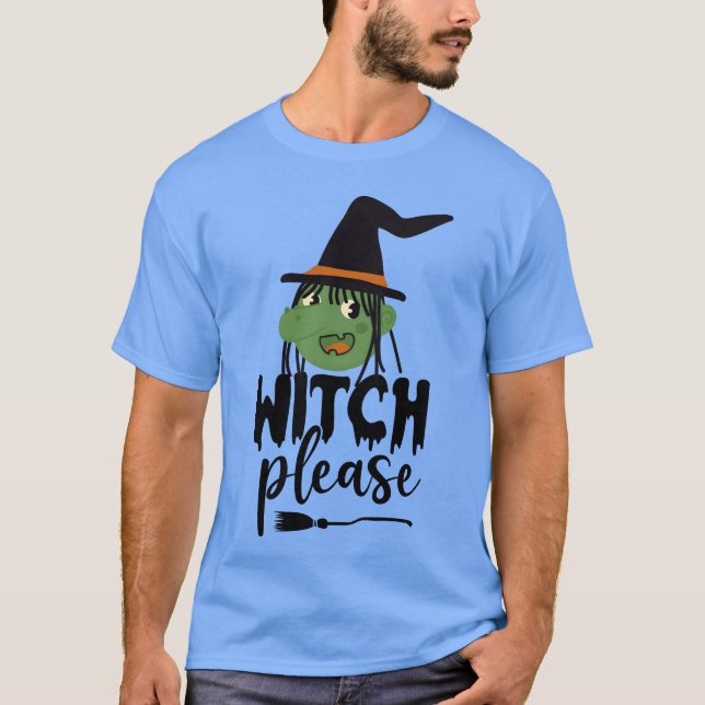 Witch Please Halloween by Mo Dreams boy T-Shirt (Front)