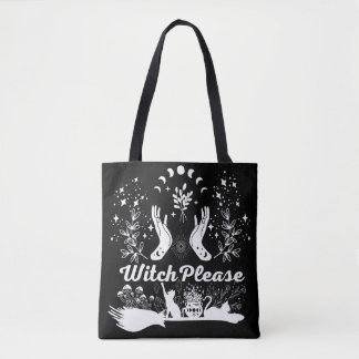 Witch Please: Sassy Sorcery Design Tote Bag