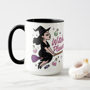 Witch Please Sassy Witchy Vibes Mystical Halloween Mug