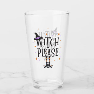 Witch Please! - Witches Hat, Stockings, Shoes Glass