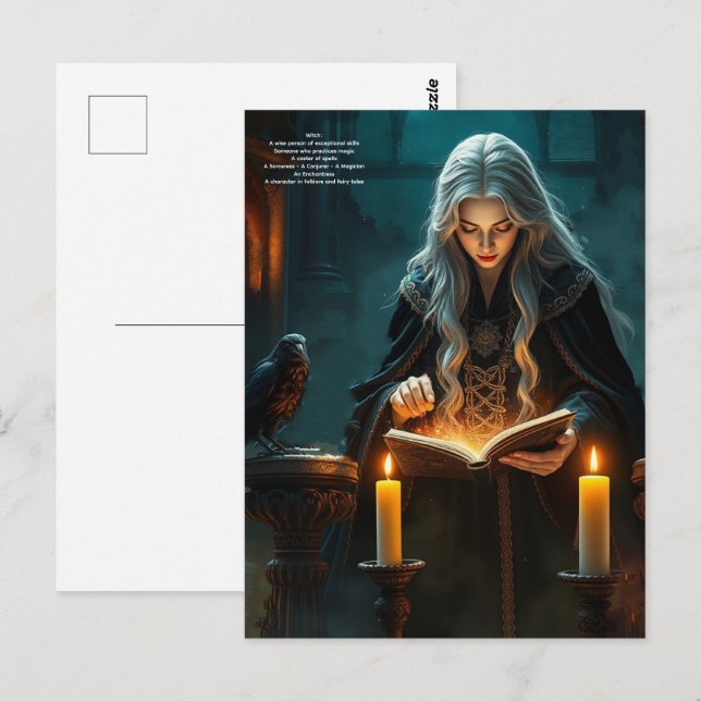Witch  postcard (Front/Back)