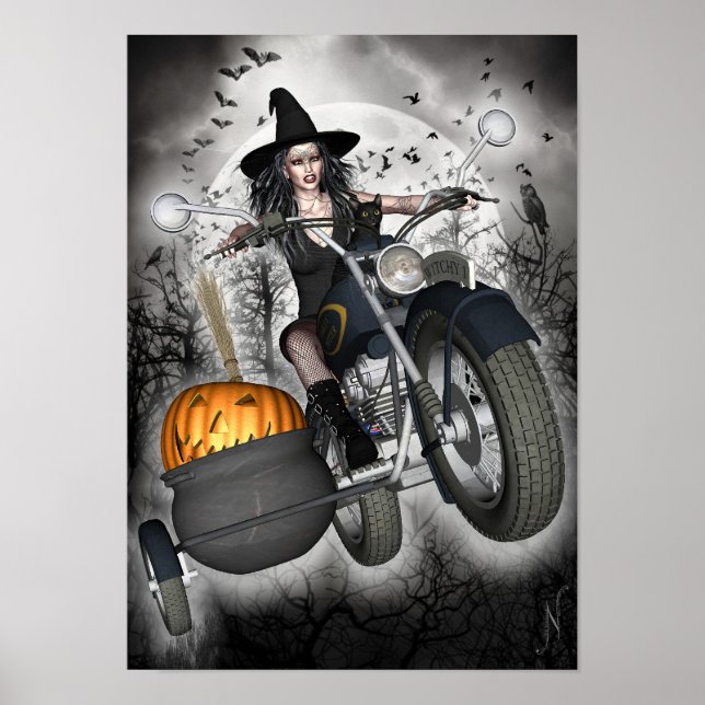 Witch Poster - Biker Witch (Front)