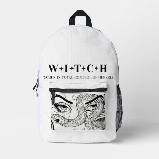 Witch Printed Backpack (Front)