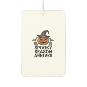 Witch Pumpkin Halloween Vintage Engraving Shirt De Car Air Freshener