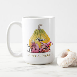 Witch Pumpkin Reading October Book Month Coffee Mug