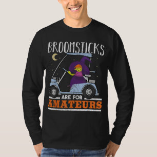 Witch Riding a Golf Cart Funny Halloween T-Shirt