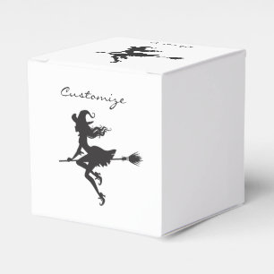 Witch Riding Broom Halloween Thunder_Cove Favour Box
