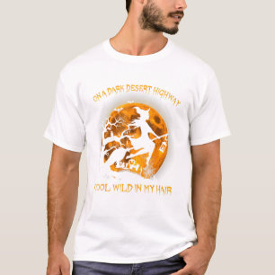 Witch Riding Brooms On A Dark Desert Highways Hall T-Shirt