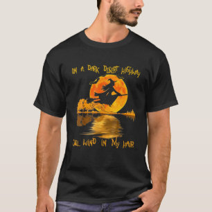 Witch Riding Brooms On A Dark Desert Highways Hall T-Shirt