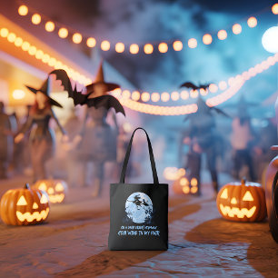 Witch Riding Brooms On A Dark Desert Highways Tote Bag