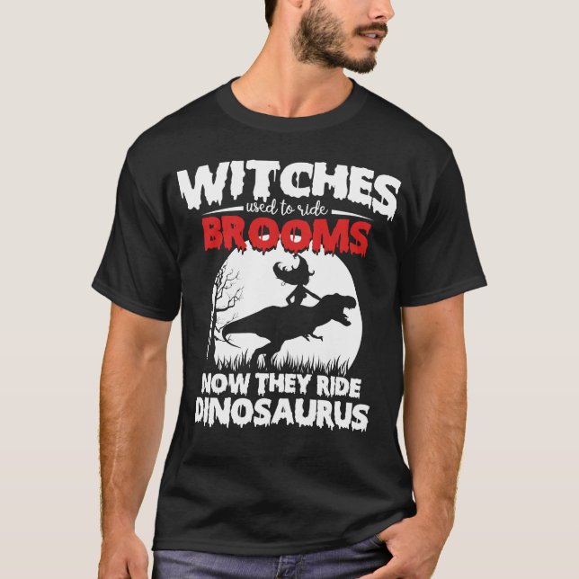 witch riding dinosaur T-Shirt (Front)