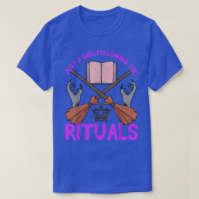 Witch Ritual Magic Spells Witchcraft Spellbook Wic T-Shirt (Design Front)